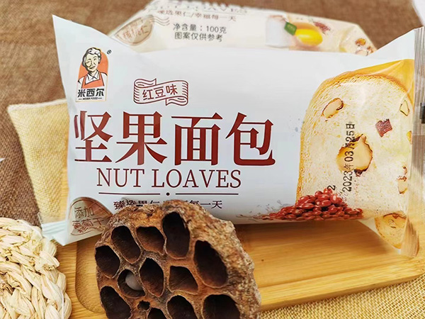 坚果红豆味面包