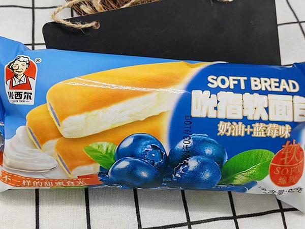 奶油+蓝莓味吮指软面包